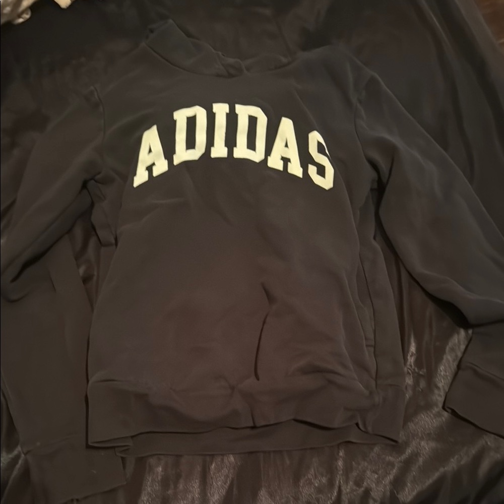 Adidas Black Sweatshirt with White Logo